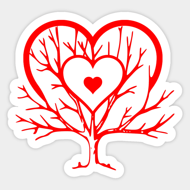 heart tree Sticker by STRANGER